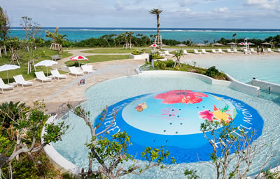 ホテルモントレ沖縄の子ども用プール（バブルヒル）